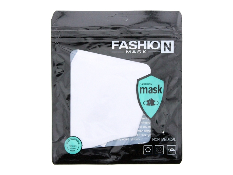 Fashion Textilmaske Weiß, Wiederverwendbar, Unisex