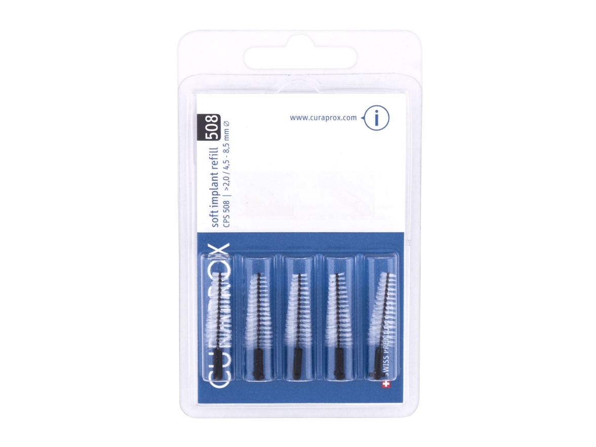 Curaden Curaprox Cps 508 Soft, Implant Interdental Brushes, 5 Pcs