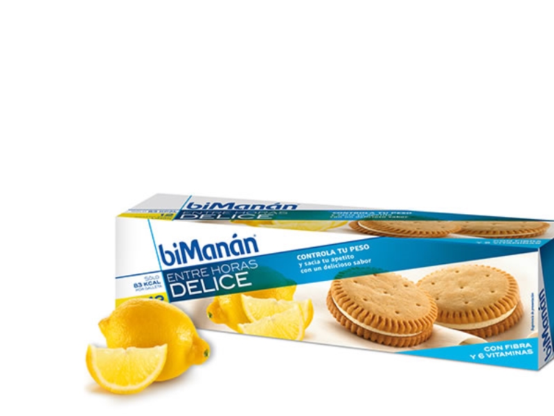 Bimanán Lemon-Flavoured Biscuits 2 Units