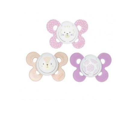 Se Silicone Pacifier Chicco Physio Comfort Girl 16 36 M 2U hos Computersalg.dk