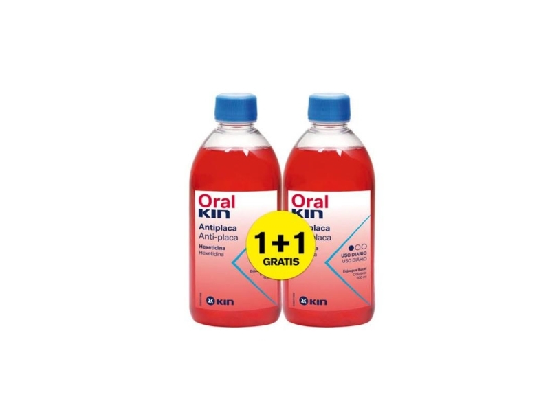 Oralkin Enjuague Bucal Anti Placa Lote 2 Pz