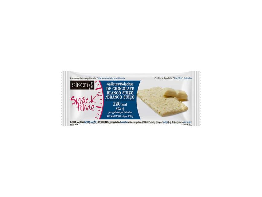 3x Siken Snack Time kiks med hvid chokolade 25 g
