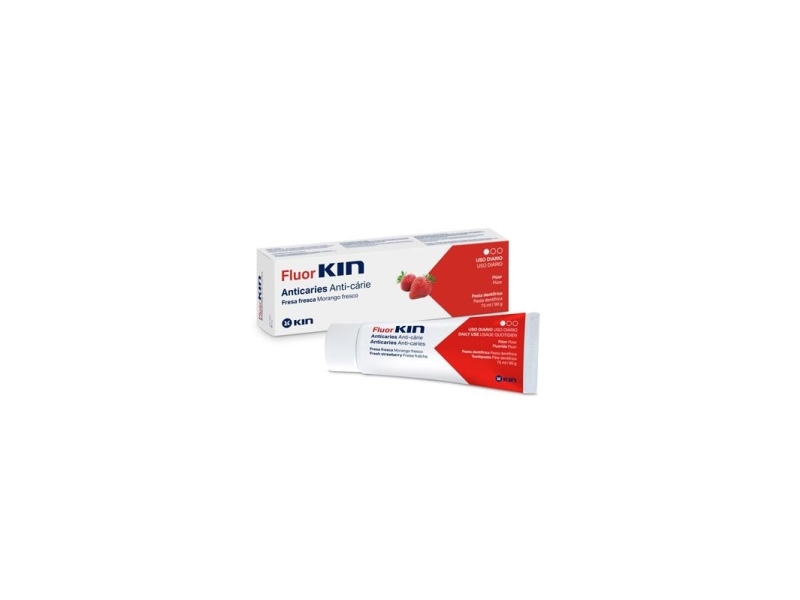 Pasta Dentifrica Anticaries Fresa Fluorkin 75Ml Kin