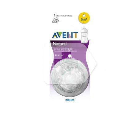 Philips Avent Avent Natural Teat 0 Meses 2 Unid