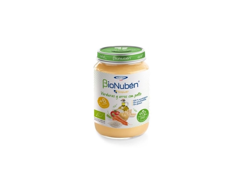 Bionuba c n Bionuben Ecopura c Tarrito Verduras Y Arroz Con Pollo M G | Catering - Drycker - Mjölk och grädde | GameStuff