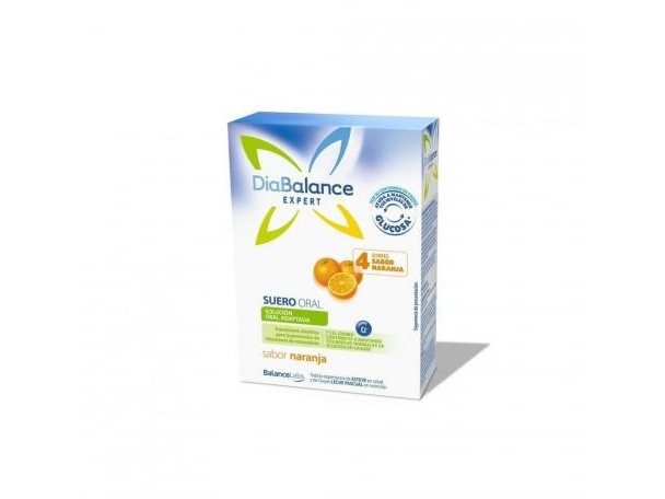 Diabalance Suero Oral Naranja 4 Sobres