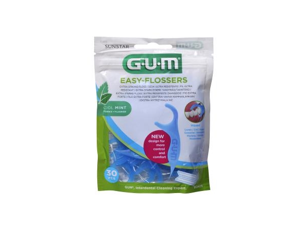 Sunstar Sunstar GUM Easy-Flossers, tandtråd, 30 stycken | Hudvård - Solprodukter - Kroppsvård | GameStuff