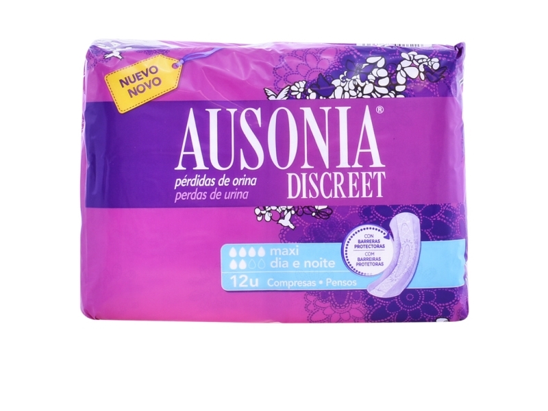 "Ausonia Discreet Maxi" Hygienische Einlagen 12 Stück