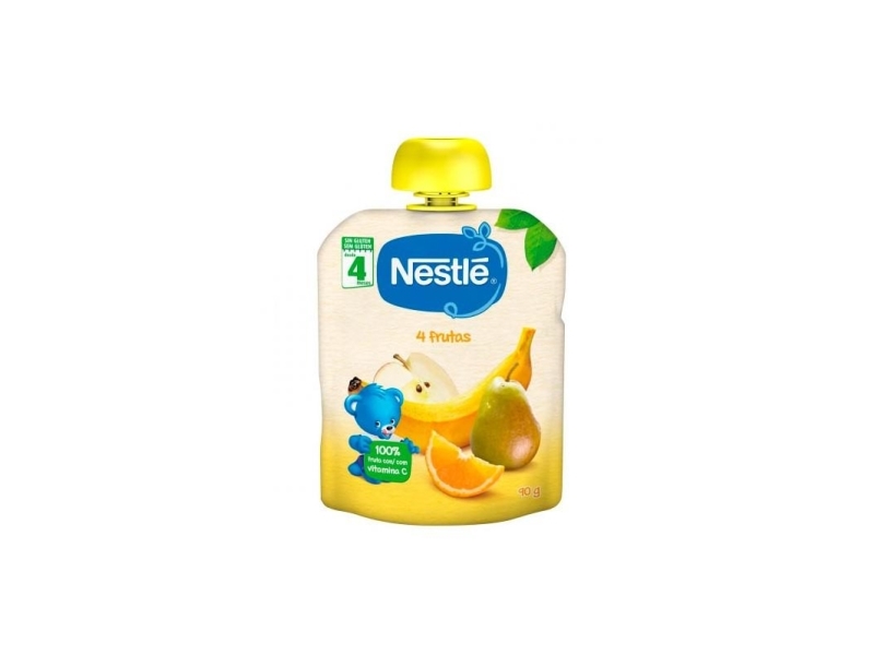 Nestle 3x Nestlé 4 vaisių tyrelė 90g