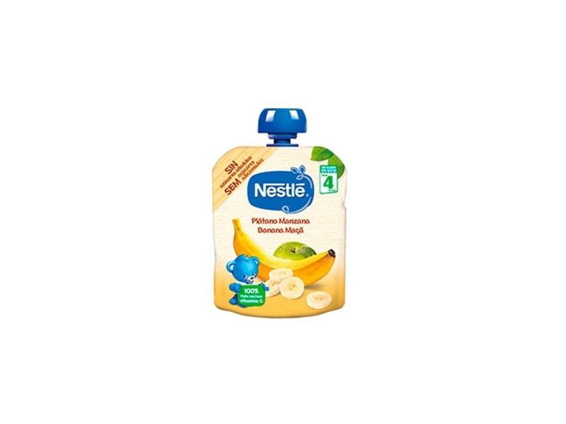 Nestle Naturnes tyrelė Bananai ir obuoliai 90g