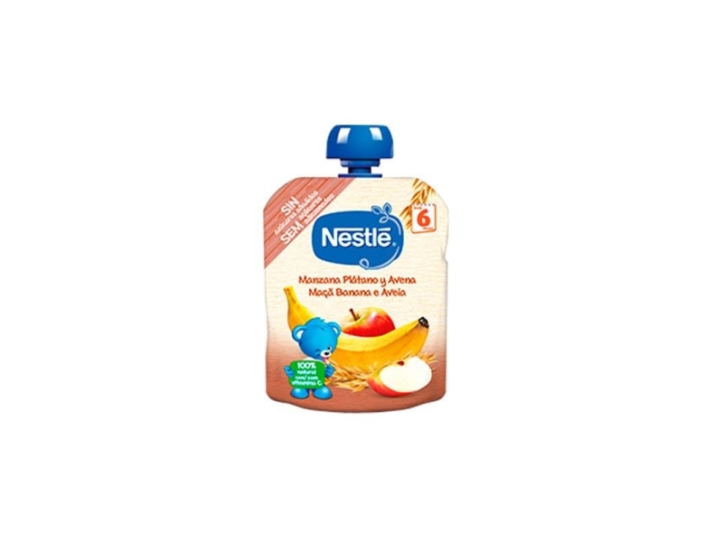 Nestle Naturnes Apple Banana Oatmeal avižinė košė 90g