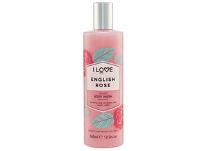 I Love English Rose Scented Body Wash Rich & Creamy Foam