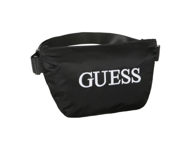 Guess, Quatro, tekstiilivyölaukku, juoda, 19/28.5 x 17 x 4 cm, Vyrams Vyrams Vyrams