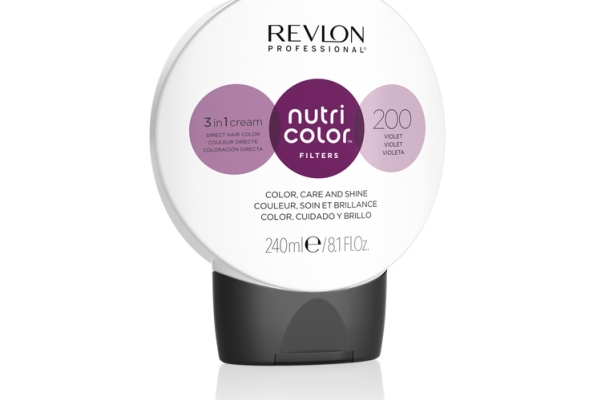 Revlon professional nutri color filters 3 in 1 cream direct hair color 200 violet 240ml