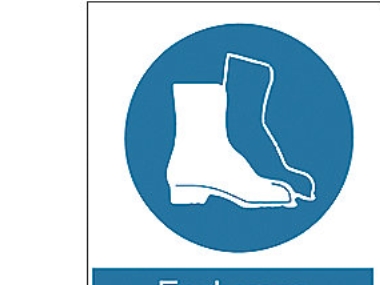 Fotskydd krävs - A4 Plast 210mm x 297mm | Kläder & Säkerhet - Övriga kläder | GameStuff