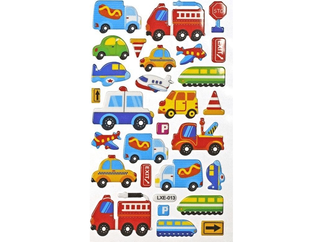 Titanum Convex Stickers For Vehicles, Road Signs 28 Pcs