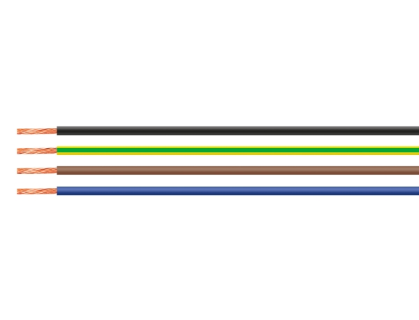 Helukabel H05v-K, Niederspannungsleitung, Schwarz, Polyvinylchlorid (Pvc), Polyvinylchlorid (Pvc), Cooper, -5 - 70 °C