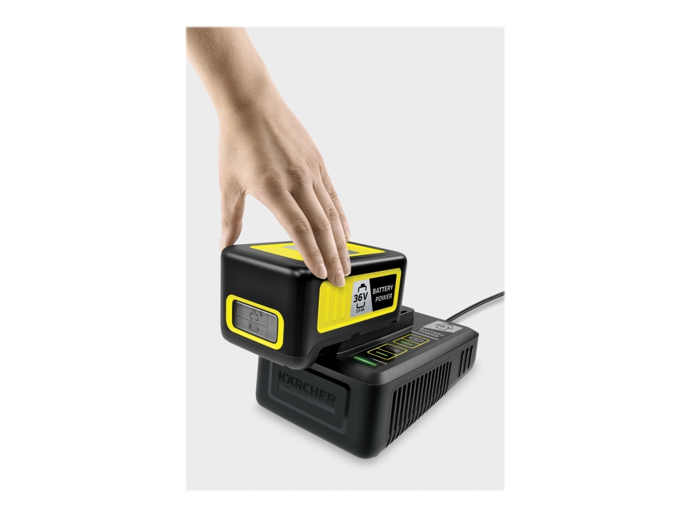 Kärcher - Batterioplader + Batteri - Li-Ion - 2.5 Ah