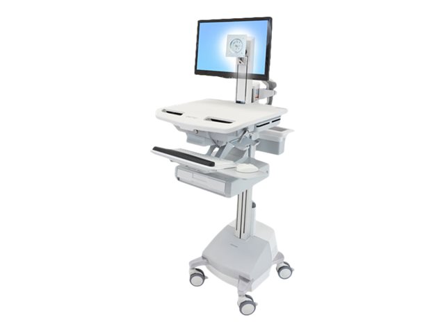 Ergotron Styleview - Trolley Mit Rollen - Patentierte Constant Force Technology - Für Lcd-Display/Pc-Geräte - Mit Lcd-Drehgelenk, Schublade (1X1), Eu