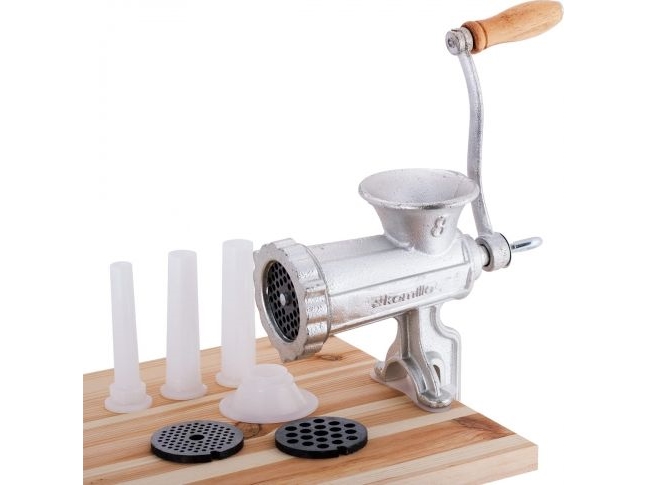 Kamille meat grinder. Manual meat grinder, cast iron No. 8