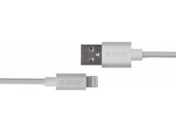 Orico Kabel Usb-A - Lightning Geflochten, Grau 2.4A