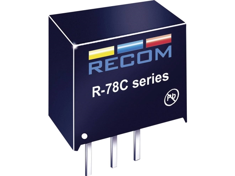 RECOM R-78C5.0-1.0 DC/DC-omformer, print 5 V/DC 1 A Antal udgange: 1 x Indhold 1 stk