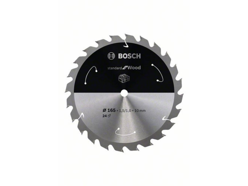 Bosch Rundsavklinge Accu Std Træ 165X10mm 24T