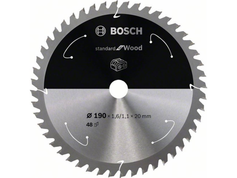 Bosch Rundsavklinge Accu Std Træ 190X20mm 48T