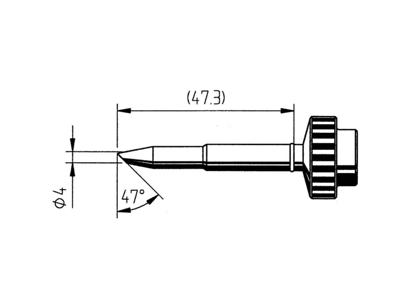 Ersa 0612Wdlf Loddespids Vinklet Spidsstørrelse 4 Mm Indhold 1 Stk