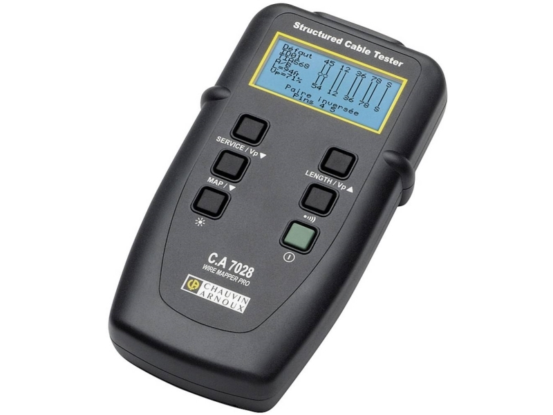 Kabeltester P01129501 Chauvin Arnoux 7028 Netværk Telekommunikation