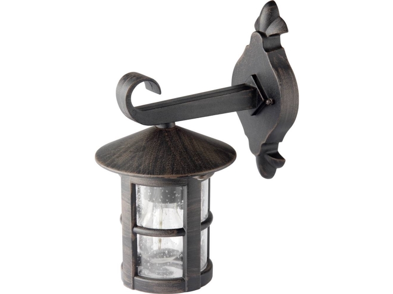 Brilliant Jordy 45582/60 Udendørs Vægbelysning Led (Rgb) E27 60 W Sort, Rist