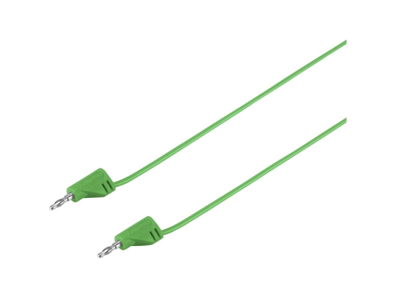 VOLTCRAFT högflexibel mätledning [lamellkontakt 2 mm - lamellkontakt 2 mm] 0,6 m grön MSB-200 2,2 A (VC-8557715) | EL Artiklar - Kablar och ledningar - Testa och mäta ledningar | GameStuff