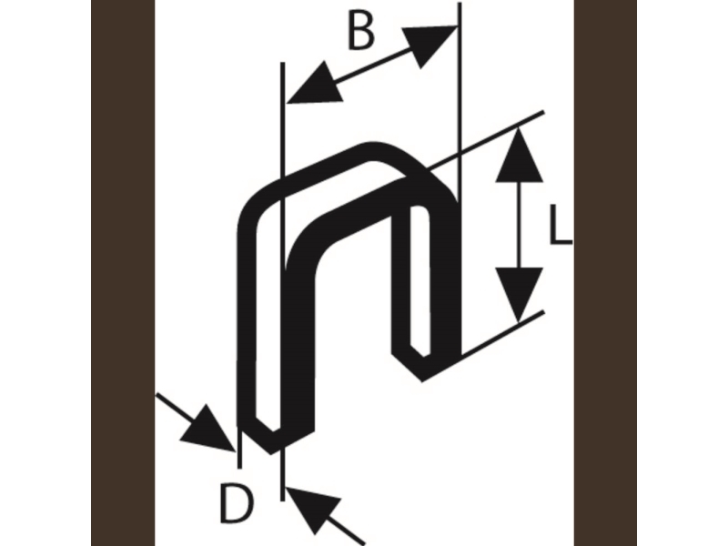 Bosch KLAMMER TYPE 55 6X1,08X18MM 1000 STK GL