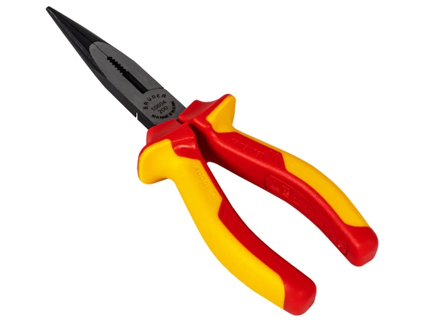 Brüder Mannesmann M10604, Nåletang, Krom-Vanadium-Stål, Pvc, Orange, Gul, 1500 V
