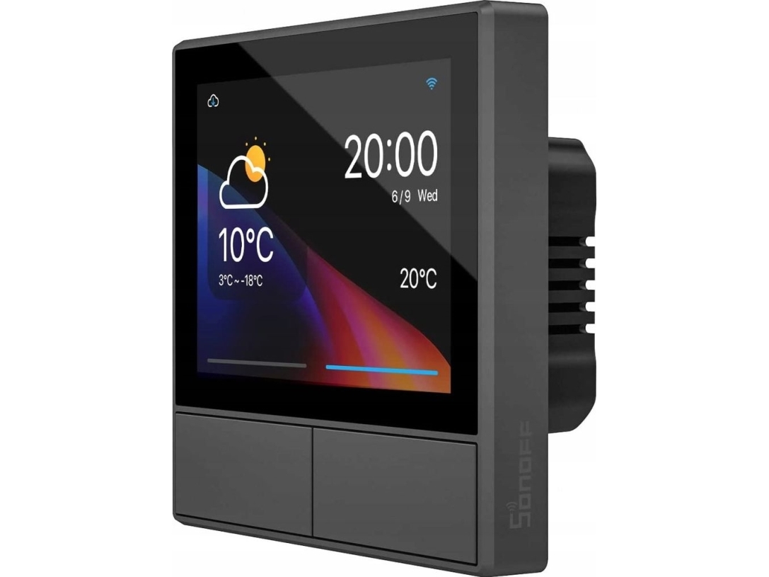 Sonoff Nspanel Smart Wifi Wandschalter Mit Led-Bedienfeld, Thermostat Und Schalterfunktionen (Nspanel-Eu)