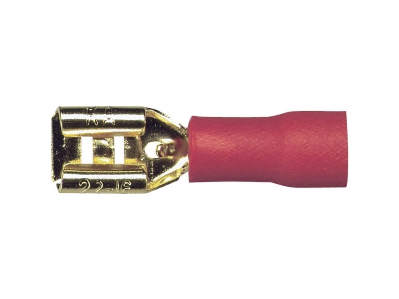 Sinuslive Car Hifi Fladstik Sæt Med 10 Stk. 1.5 Mm² 4.8 Mm Forgyldt