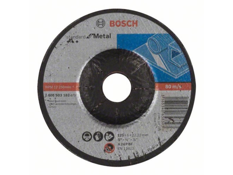 Bosch Accessories Bosch Power Tools 2608603182 Skrubskive forkrøppet 125 mm 22.23 mm 1 stk