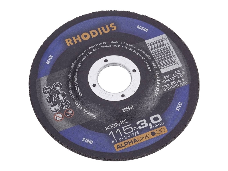 Rhodius KSMFT 200509 Sk&auml;rskiva rak 180 mm 22,23 mm 1 st