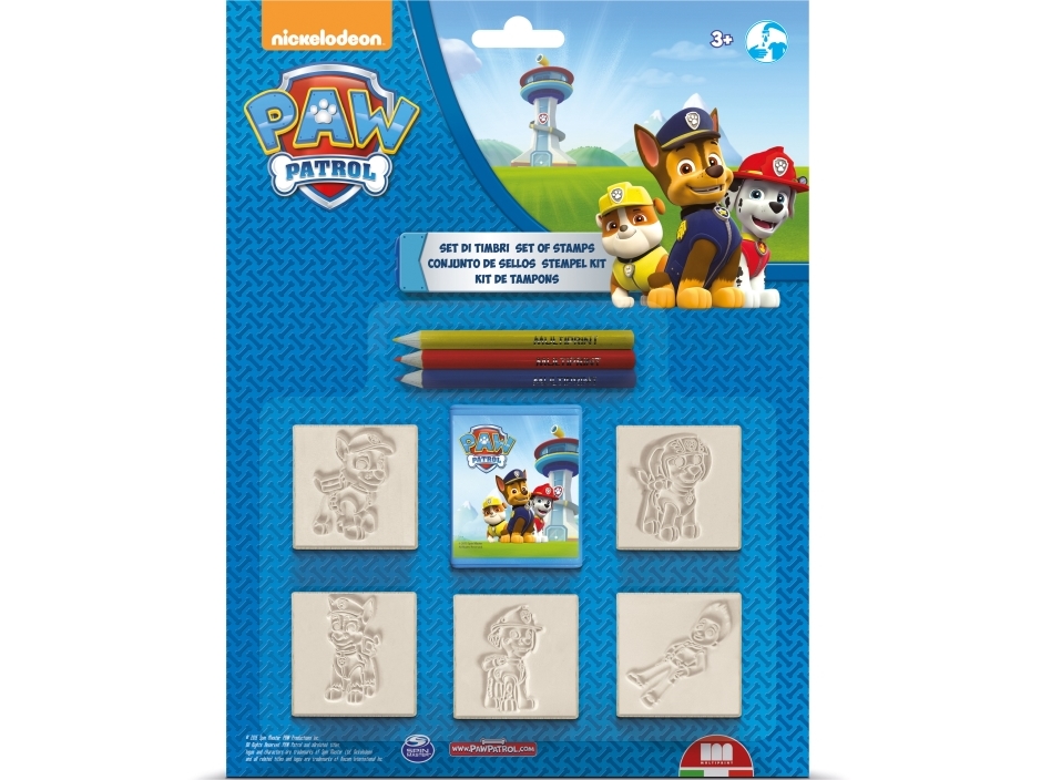Multiprint Paw Patrol, Children""s stamp set, 3 vuosi/vuosia, Myrkytön, Monivärinen