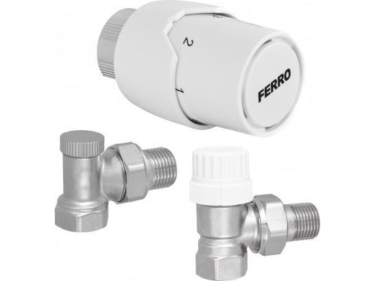 Ferro Ztm21 Thermostat Pack Gt20 1/2 Angled Ferro // Gzpakiet-Gt20-Kt-1/2-Ferro
