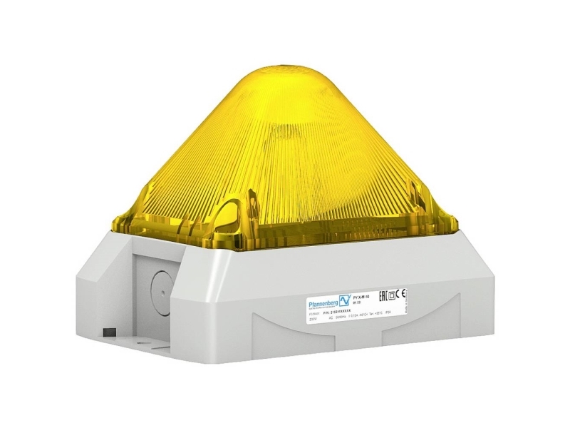 Pfannenberg Signalpære LED PY L-M 10-60 DC YE 7035 21553813055 Gul Blitzlys, Konstant lys, Blinklys 24 V/DC