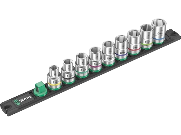 Wera Nuss-Magnetleiste C 4 Zyklop Steckschlüsseleinsatz-Satz, 1/2"-Antrieb