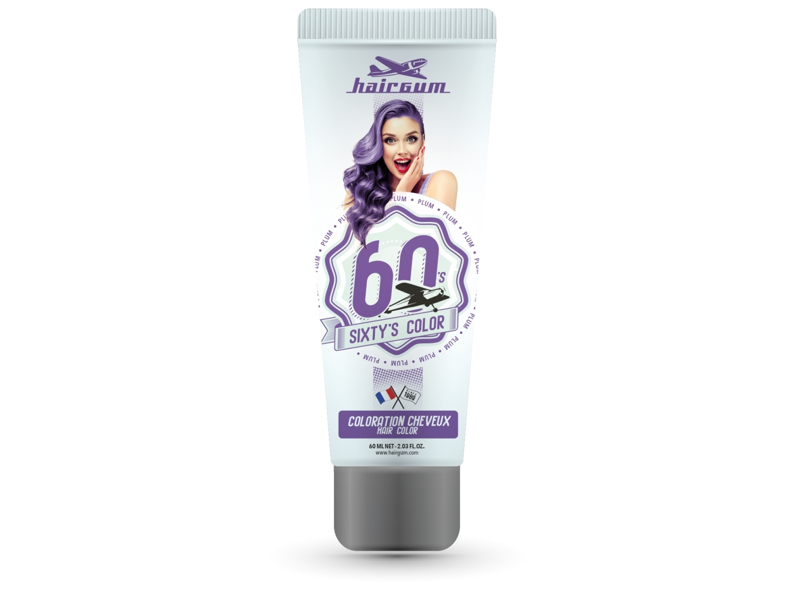 Hairgum Hairgum Sixty's Color Hair Color Plum