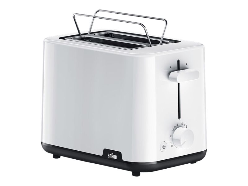 Braun Ht1010wh, 2 Scheibe(N), Weiß, Kunststoff, Drehregler, 900 W, 132 X 35 X 119 Mm
