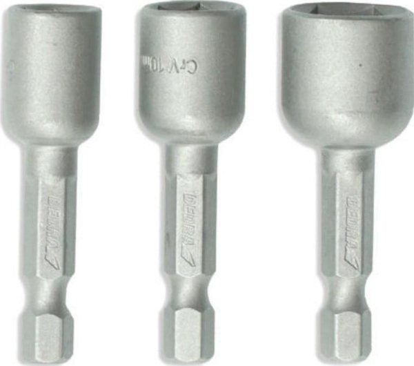 Dedra Zestaw Magnetische Nüsse 3-Tlg.: 8/10/13 X 48 Mm 1/4" 18A09s1 Dedra