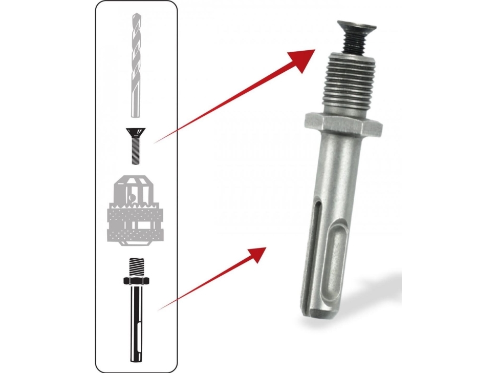 Dedra Adapter Sds Plus 1/2" 20Unf