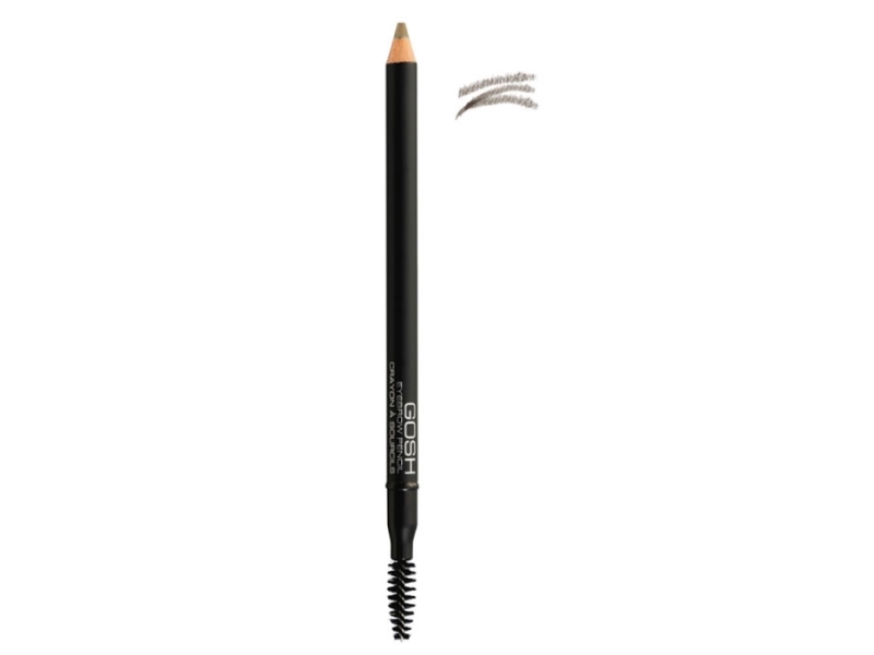 Gosh Eyebrow Pencil With Brush 03 Grey Brown 1.2G