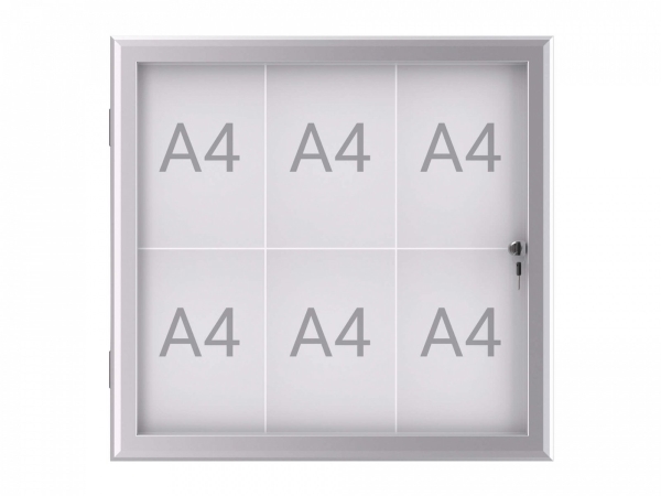 MAUL Excite, 651 x 608 mm, Poträtt, Stål, Glas, Gjuten aluminium, 1 dörr/dörrar, 739 mm | Möbler - Tillbehör - Broschyrhållare | GameStuff