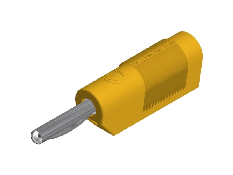 SKS Hirschmann VSB 20 Banana plug Connector, rak Stiftdiameter: 4 mm Gul 1 st | EL Artiklar - Verktyg för EL - Laboratoriemätningsutrustning | GameStuff