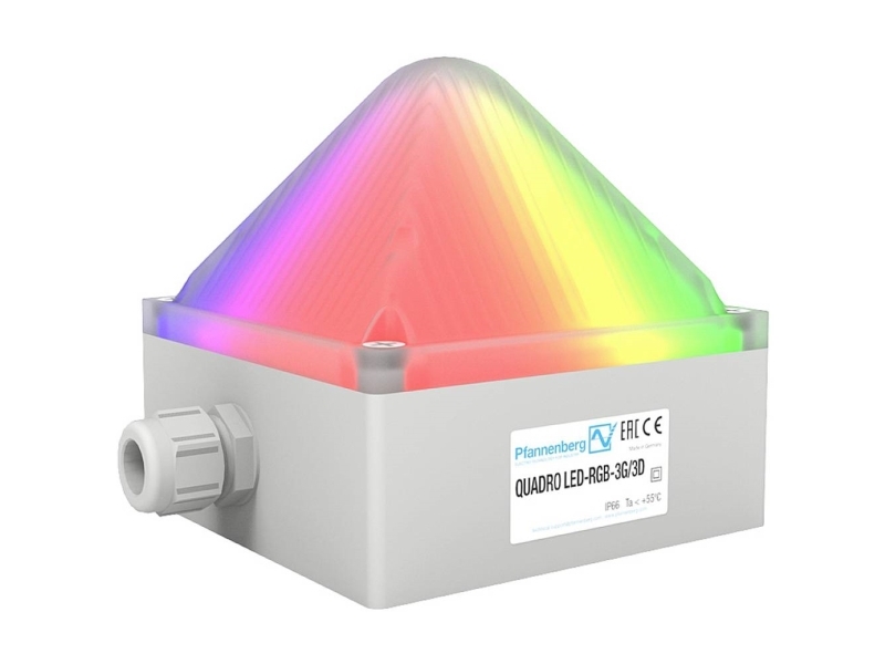 Pfannenberg Blitzlampe Led Quadro Led-Rgb-3G/3D Lv 21109638009 Weißes Blitzlicht 24 V/Dc